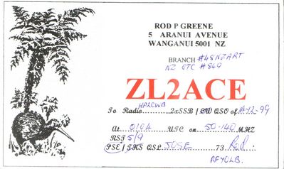 QSL ZL2ACE