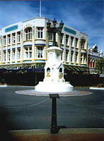 An older photo of The Watt Fountain